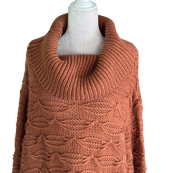 Somedays Lovin x Revolve Back at the Ranch Oversized Chunky Sweater in Ochre - L - Picture 3 of 13